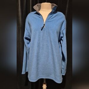 Men's Blue Quarter-Zip Sweater